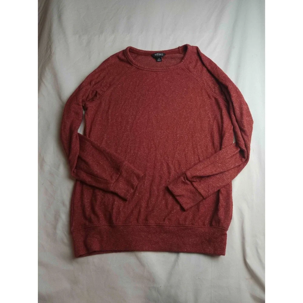 Buffalo David Bitton Sweater Womens XS Red Minimalist Hipster Preppy Boho Chic